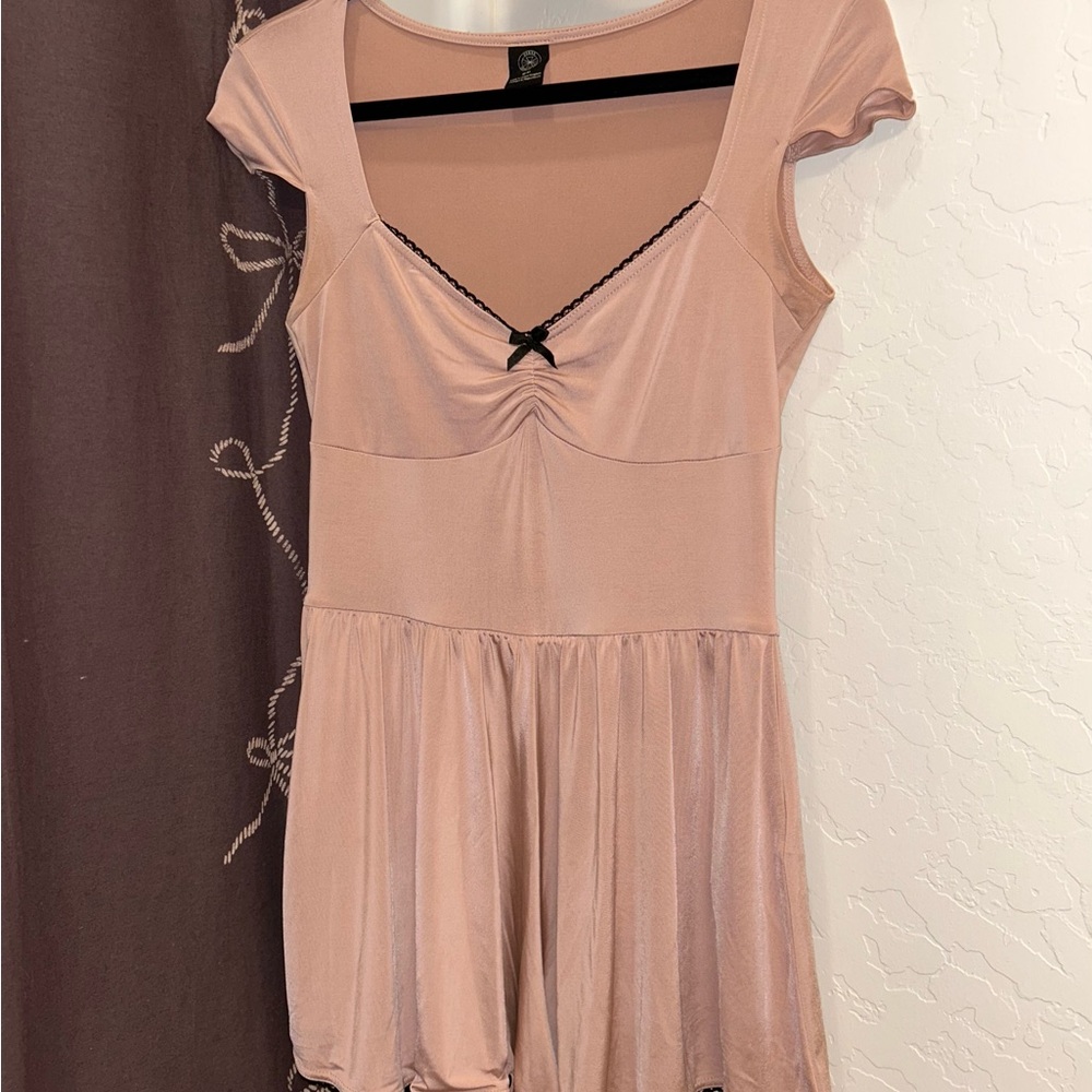 Pink Ballet-Core Romper Dress